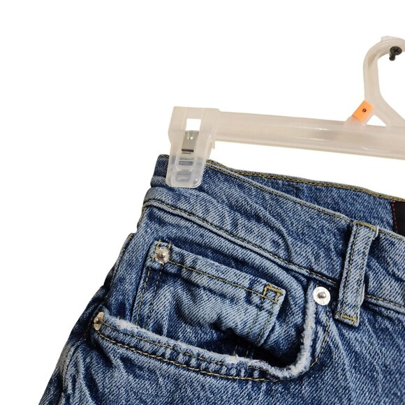 BDG Womens 26 High-Waisted Comfort Stretch Flare Jeans Blue Stretch Ankle Length - Picture 4 of 16